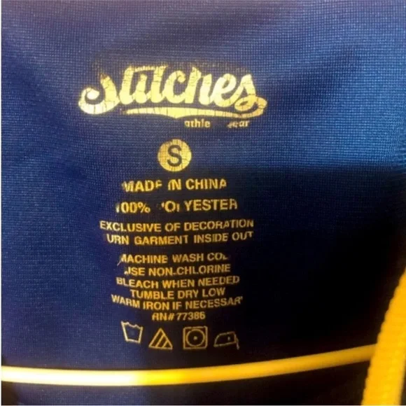 STITCHES LA CLIPPERS Full Zipper Red White And Blue SPORTS Jacket Size SMALL - Picture 3 of 15